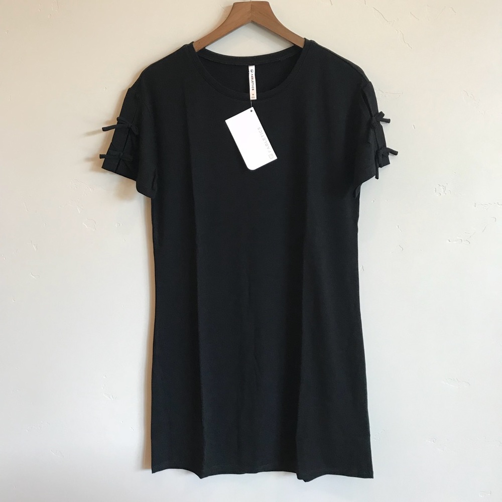 FABLETICS Black Yani Mini Shirt Dress